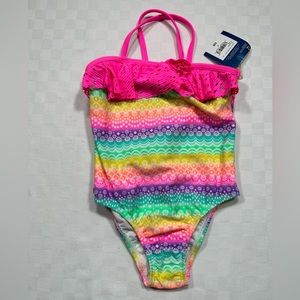 - NEW PINK/RAINBOW ARIZONA ONE PIECE SWIMSUIT